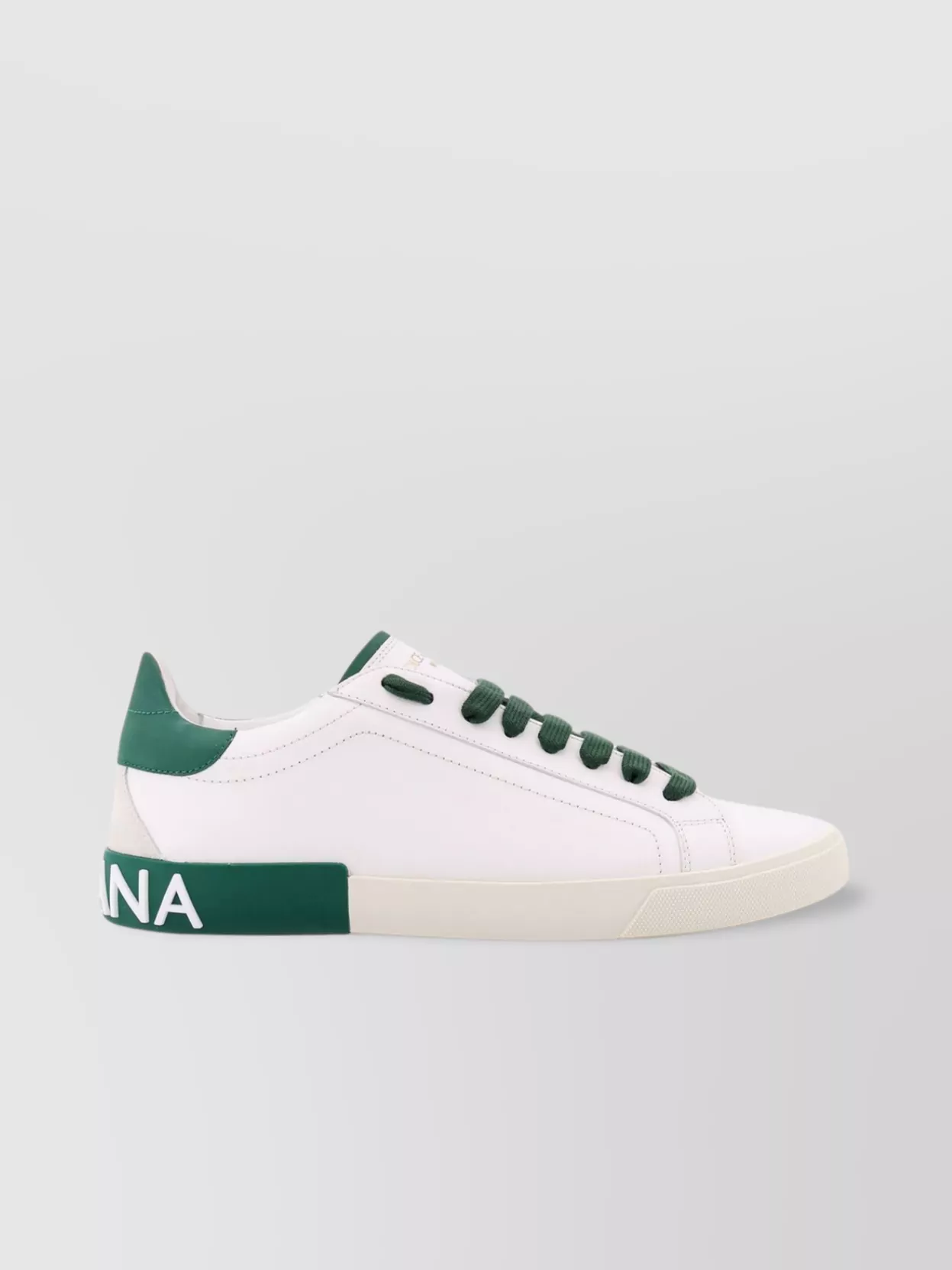 Dolce&Gabbana Round Toe Rubber Sole Sneakers With Contrasting Heel Tab