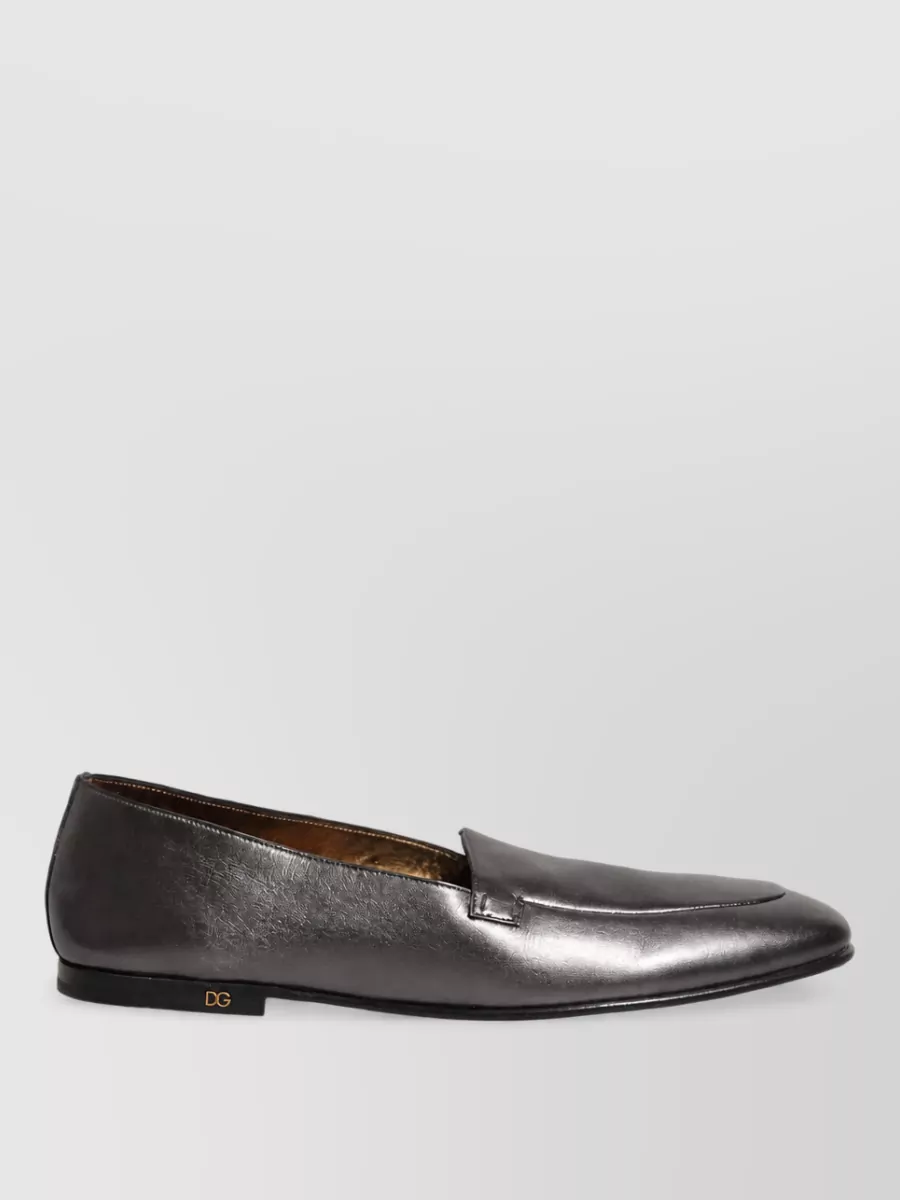 Dolce&Gabbana Leather Slip-On Loafers