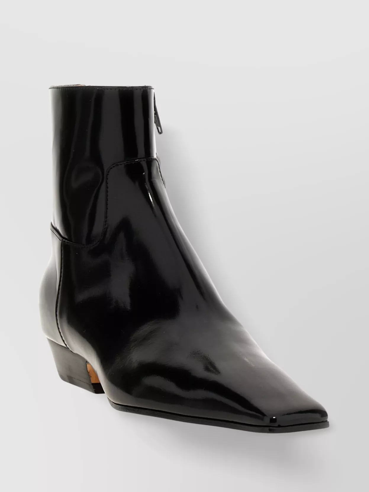 Khaite Dallas Leather Ankle Boots In Black