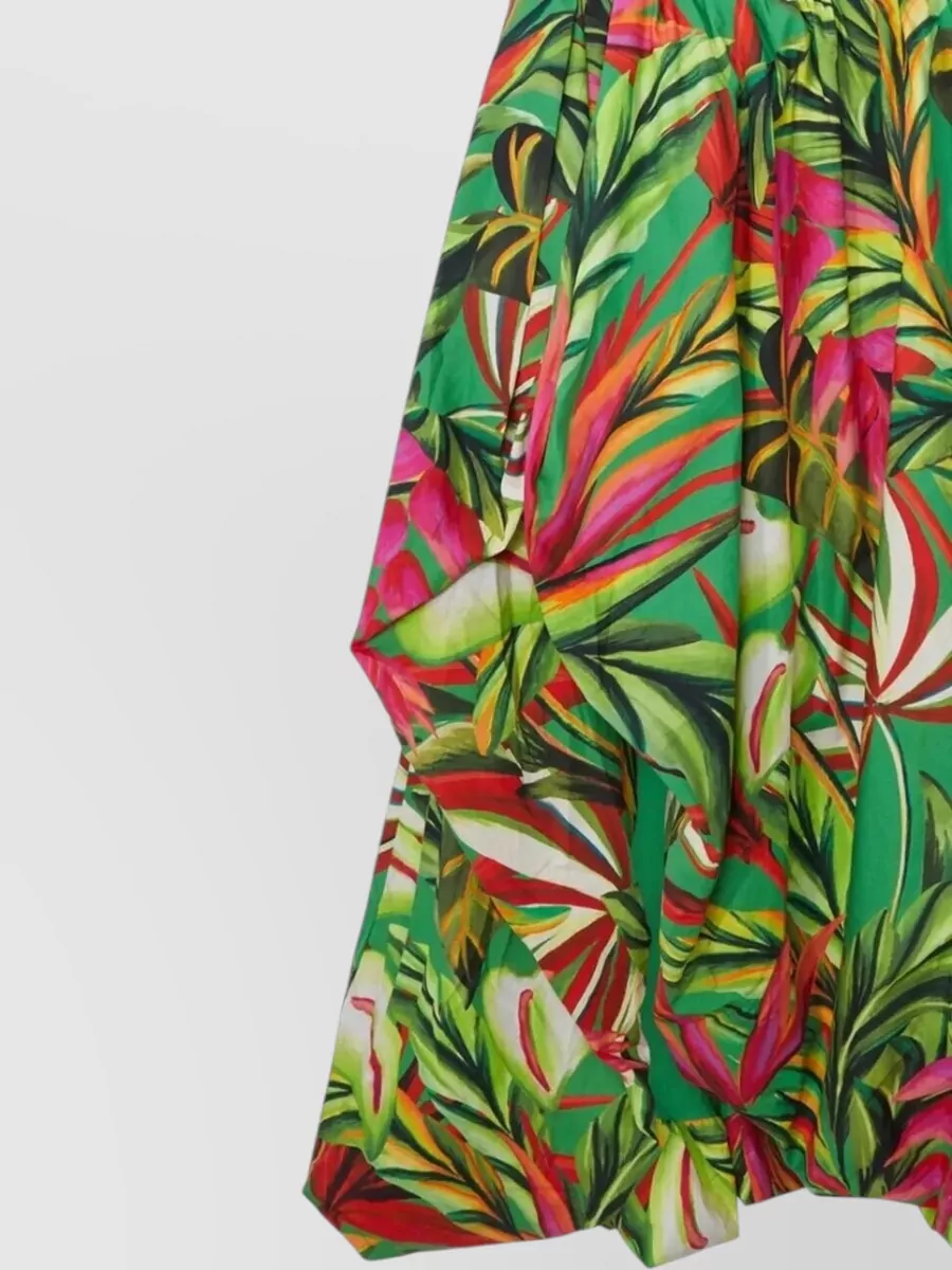 Farm Rio Cotton Printed Midi Dress