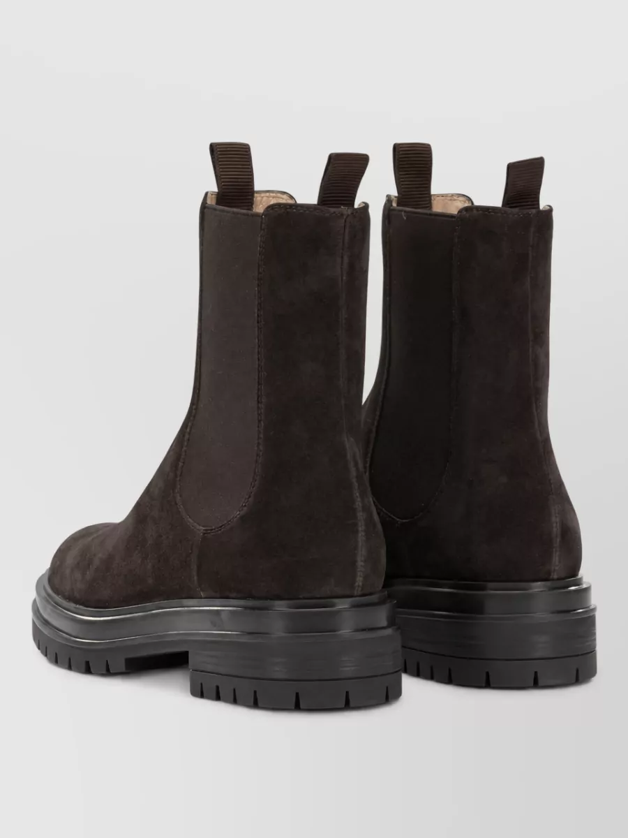 Gianvito Rossi Suede Leather Chelsea Boots