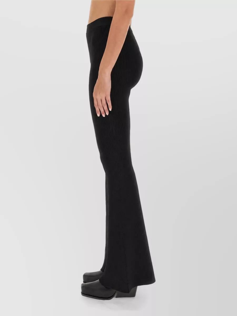 Stella Mccartney Ribbed Flared Trousers