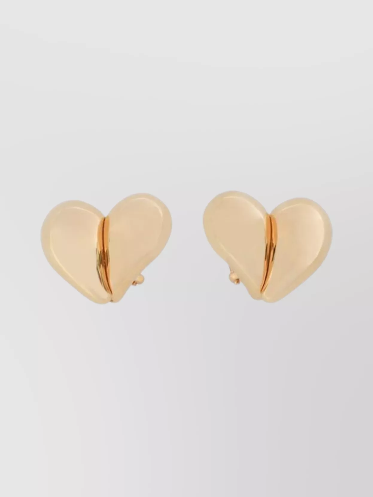 Bottega Veneta Double Heart Stud Earrings