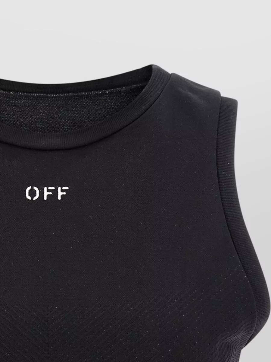 Off-White Active Line Sleeveless Top Contrast Piping