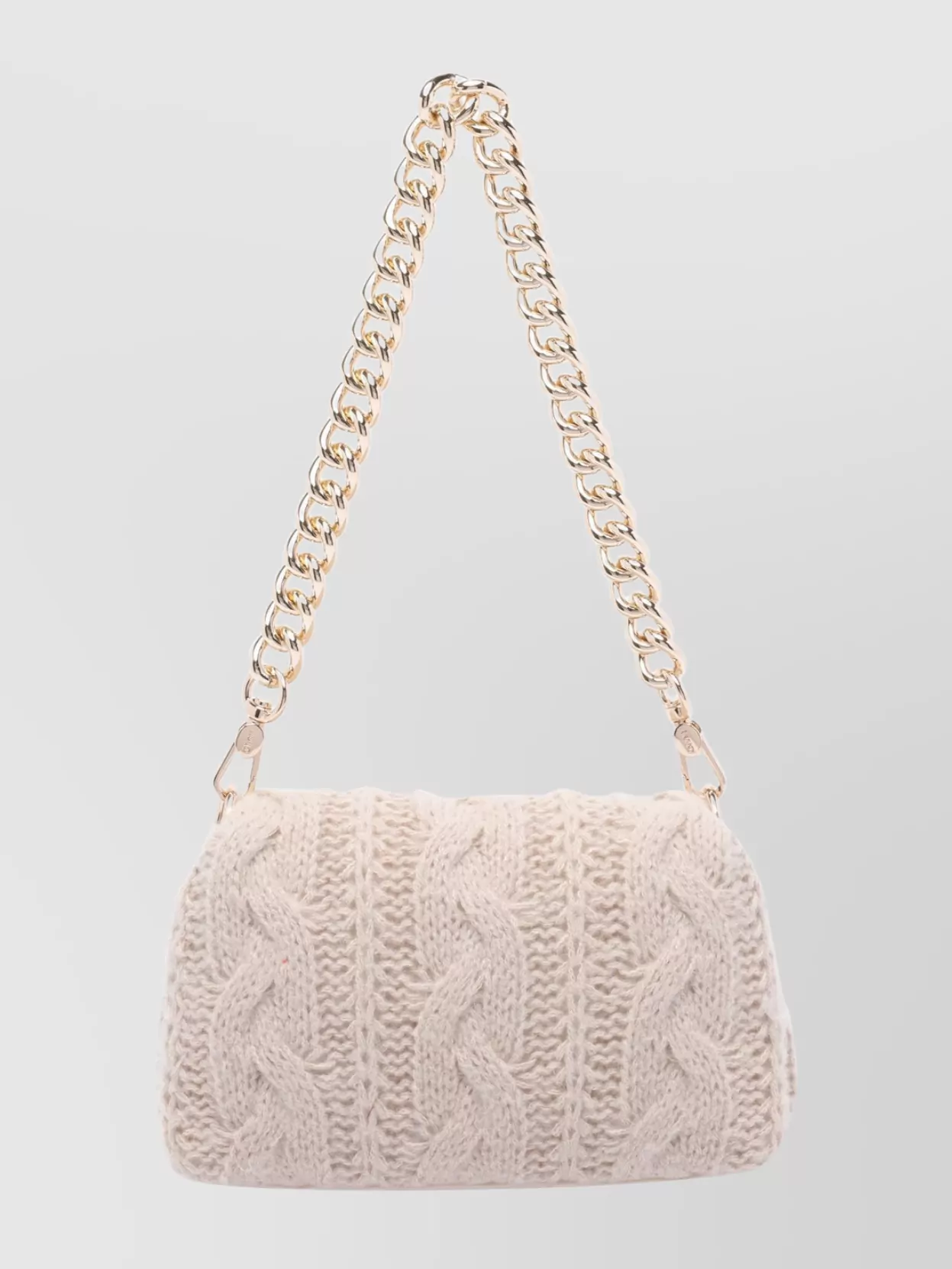 Liu •jo Crossbody Bag With Chain And Knit Texture