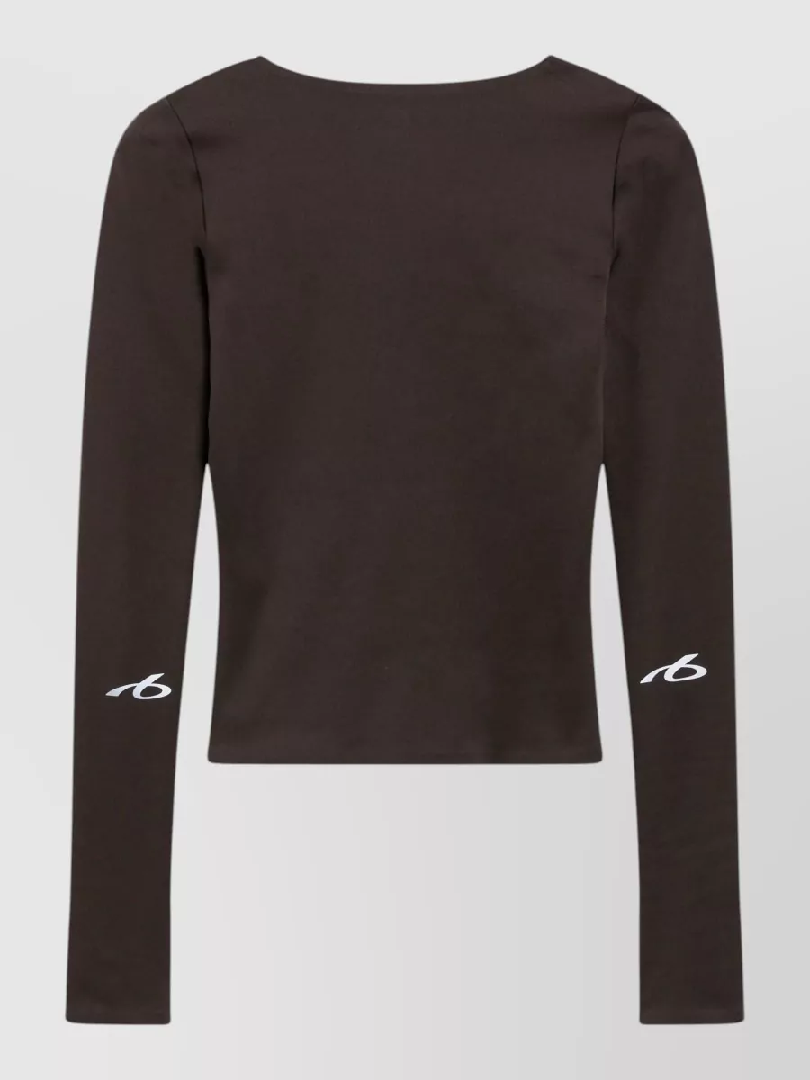 Balenciaga Long-Sleeve Fitted Technical Top