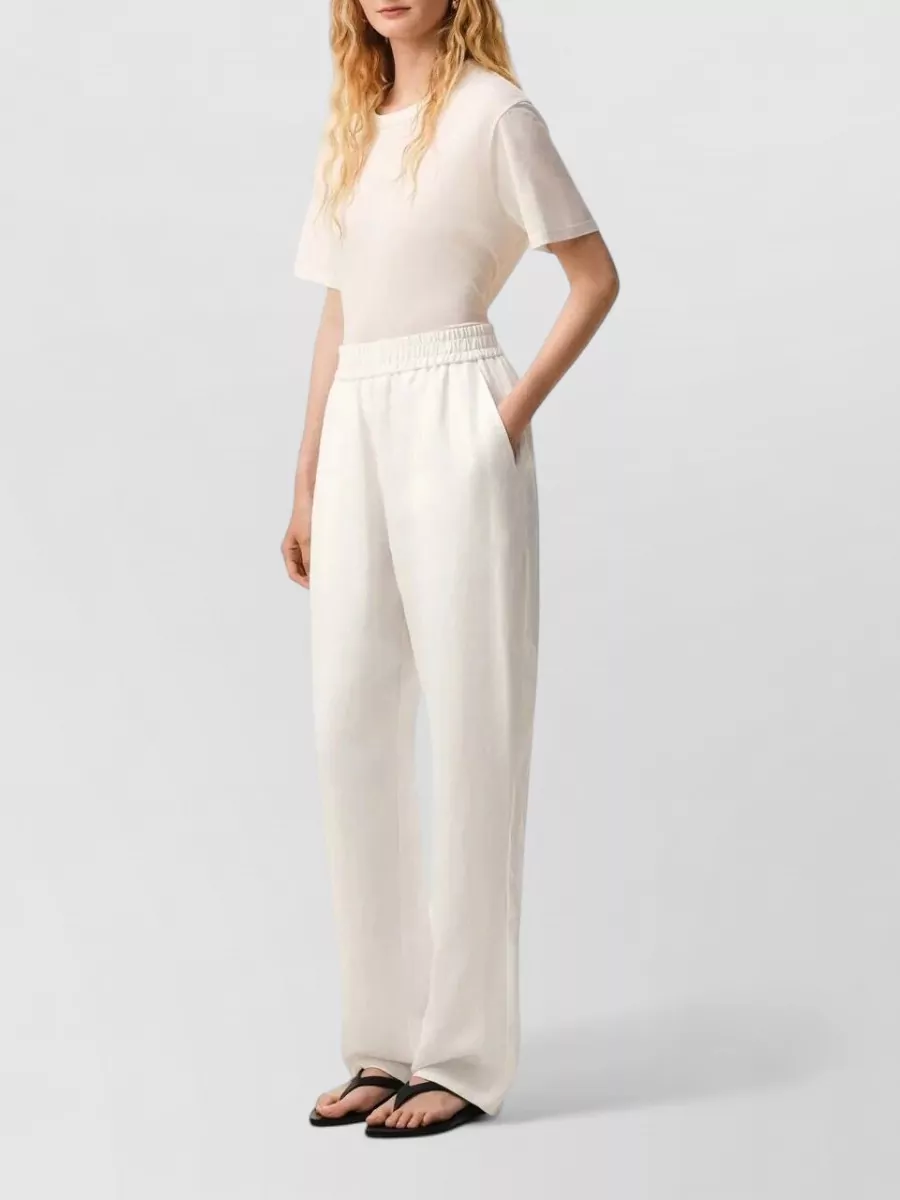 Ami Paris Elasticated Waist Tailored Trousers
