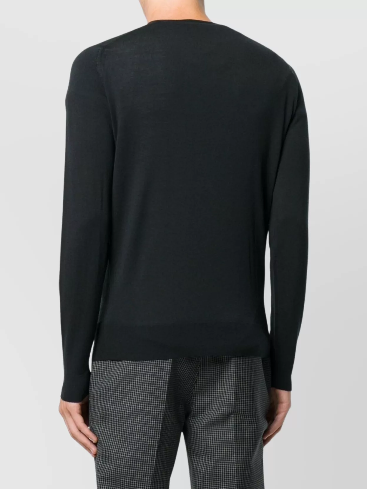 John Smedley Merino Wool V-Neck Long Sleeve Sweater