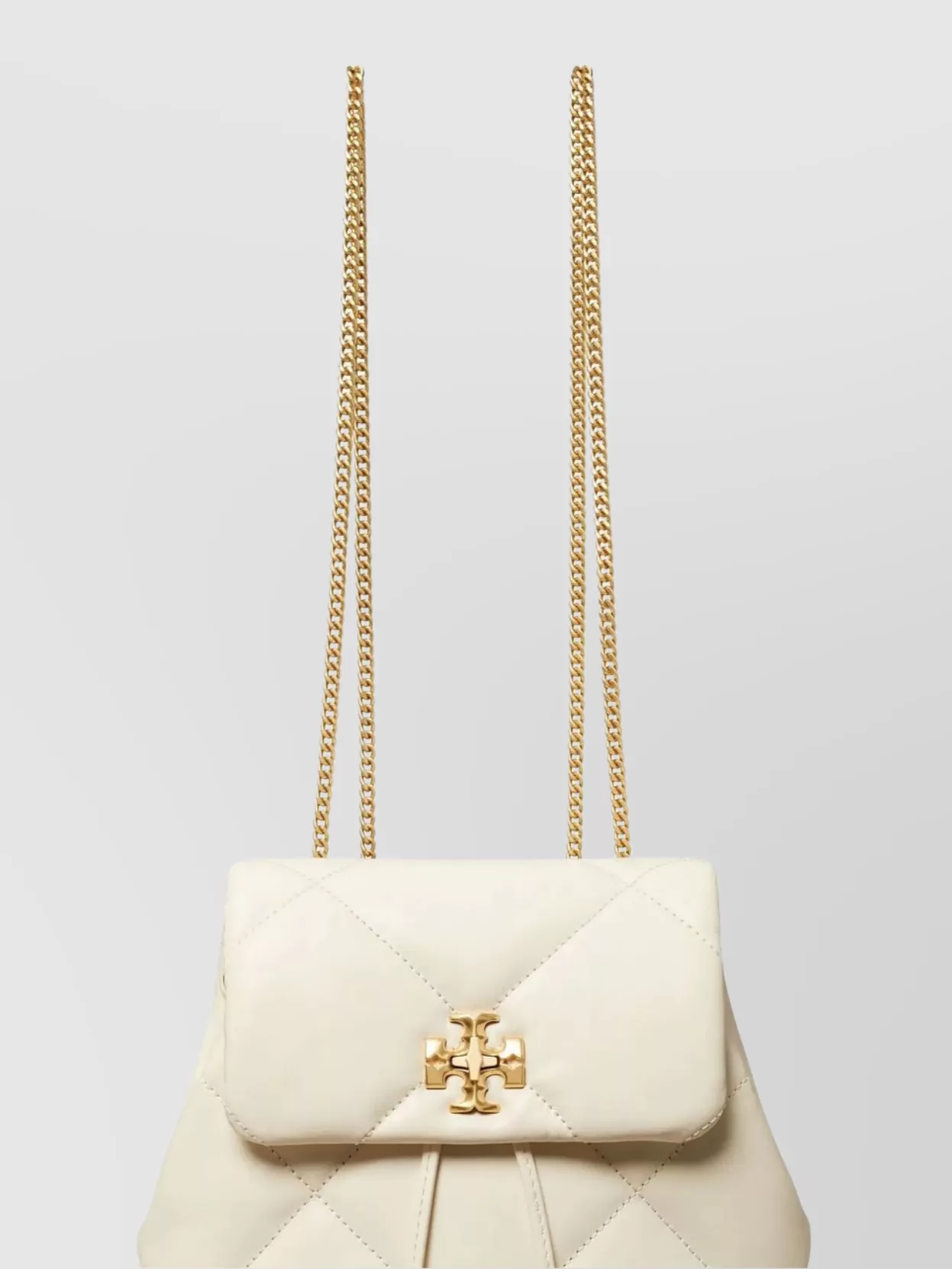 Tory Burch Small Kira Diamond Quilted Leather Backpack