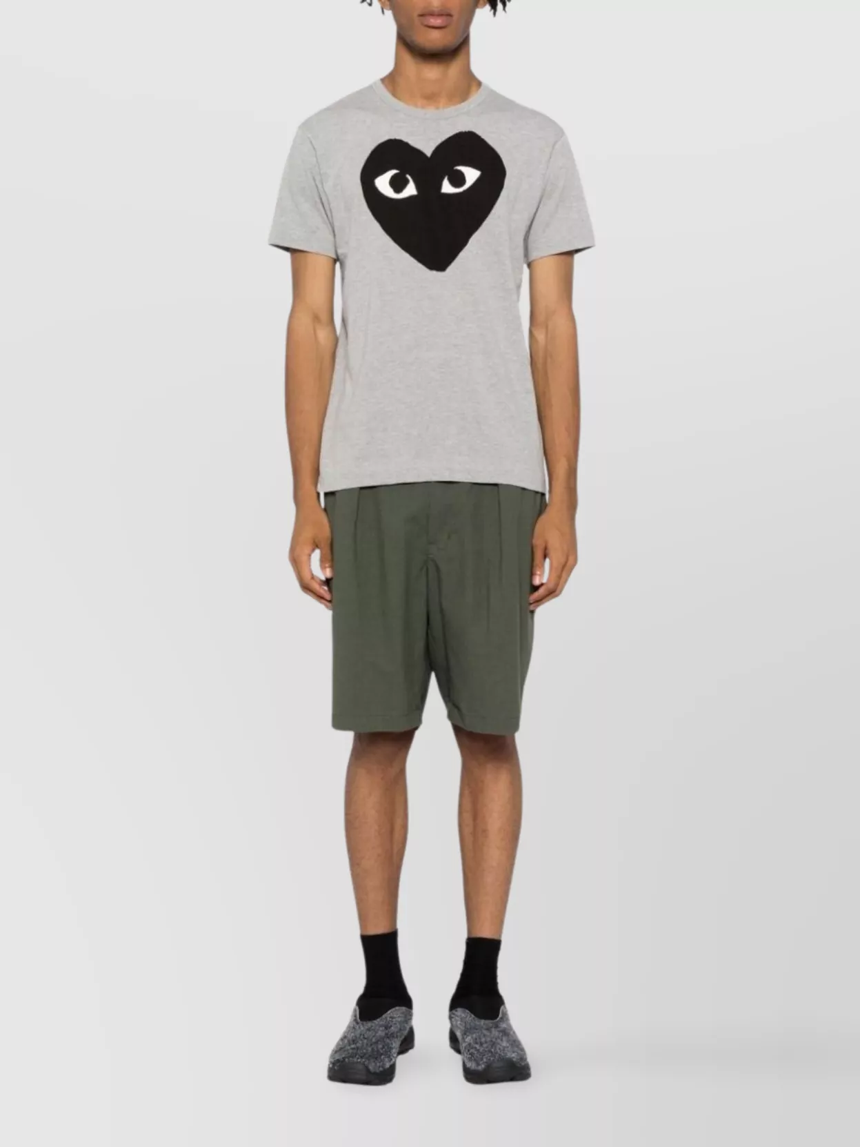Comme Des Garçons Heart Logo Crew Neck T-Shirt