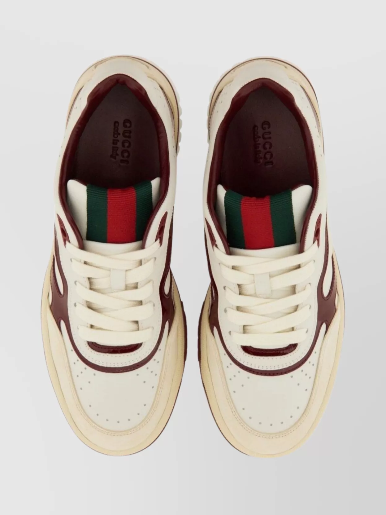 Gucci Re-Web Sneakers Featuring Contrast Panels