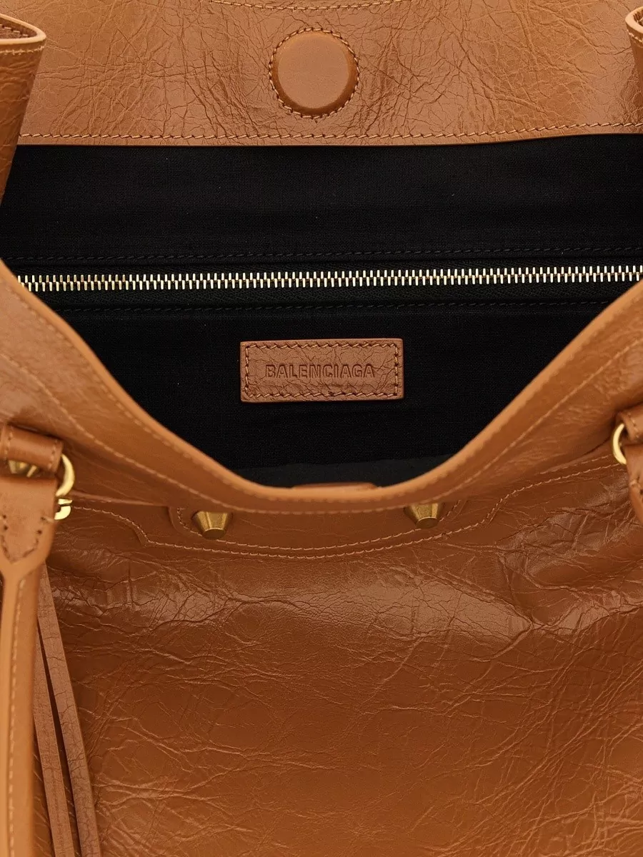 Balenciaga Le City Medium Leather Shoulder Bag