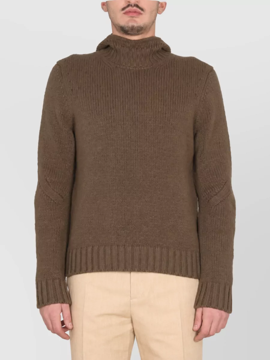 Bottega Veneta Textured Hooded Jersey Jumper