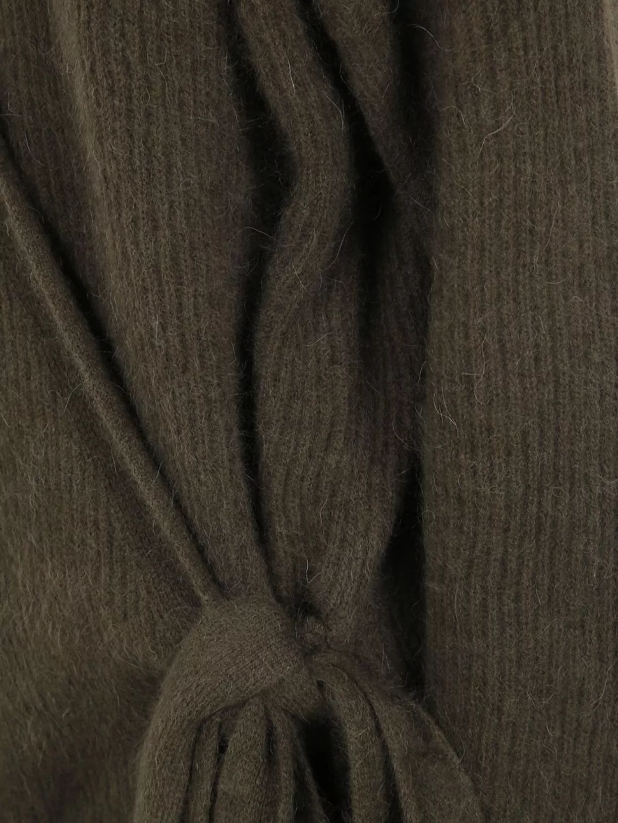 Uma Wang Soft Knit Wrap Jacket With Tie Detail