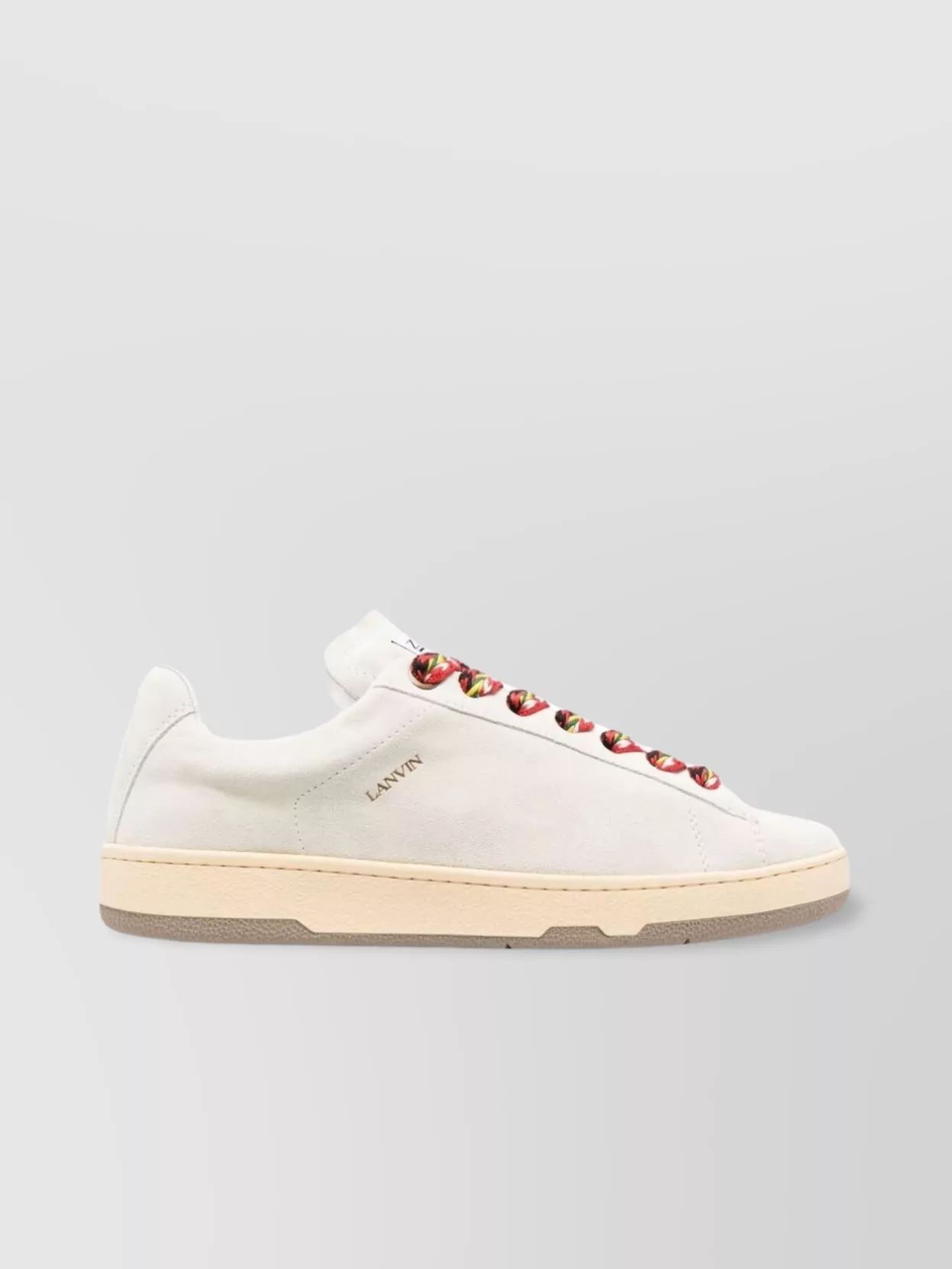 Shop Lanvin Streamlined Low-top Sneakers With Flat Rubber Sole In White