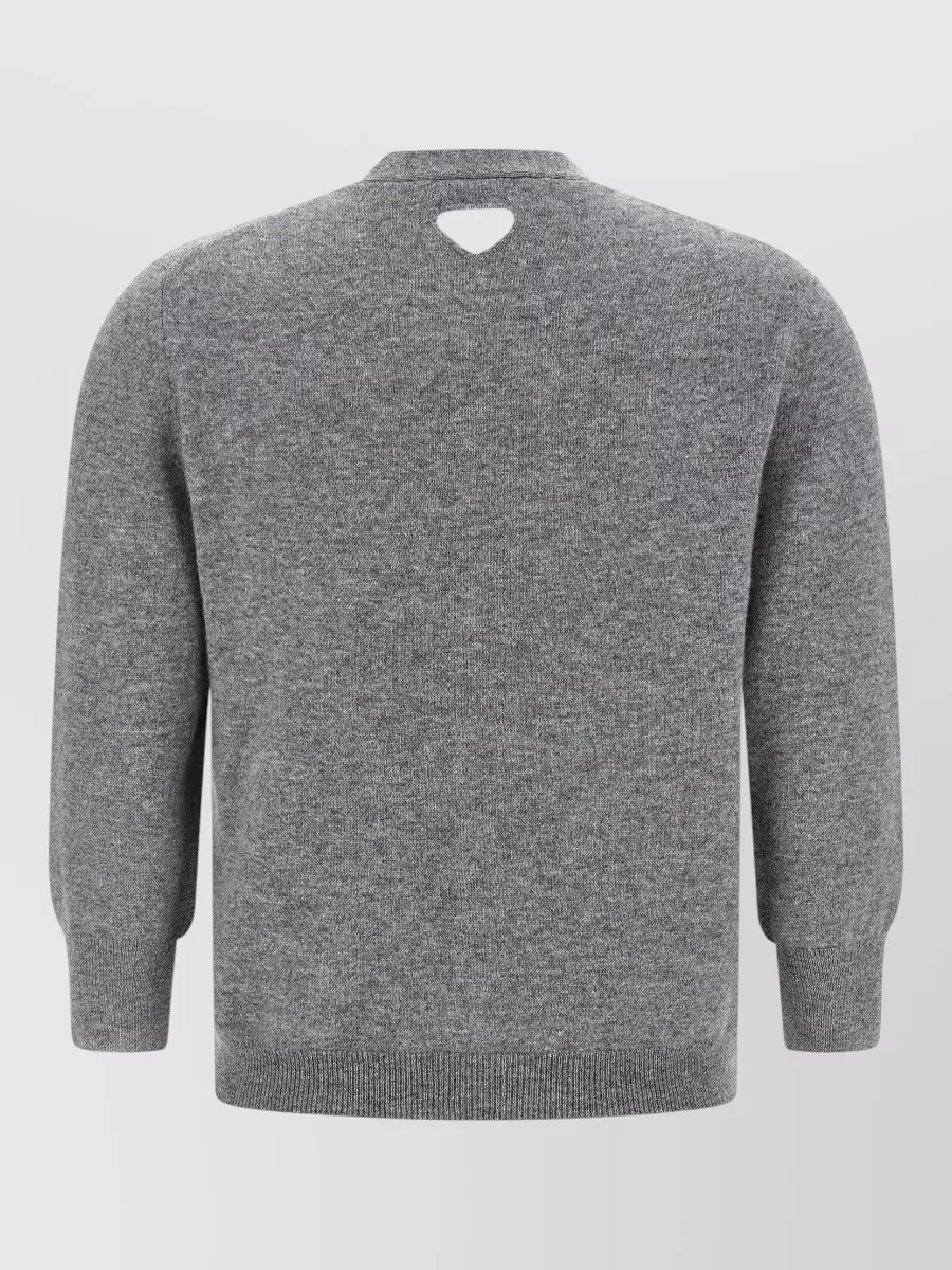 Prada Cashmere V-Neck Long-Sleeve Cardigan