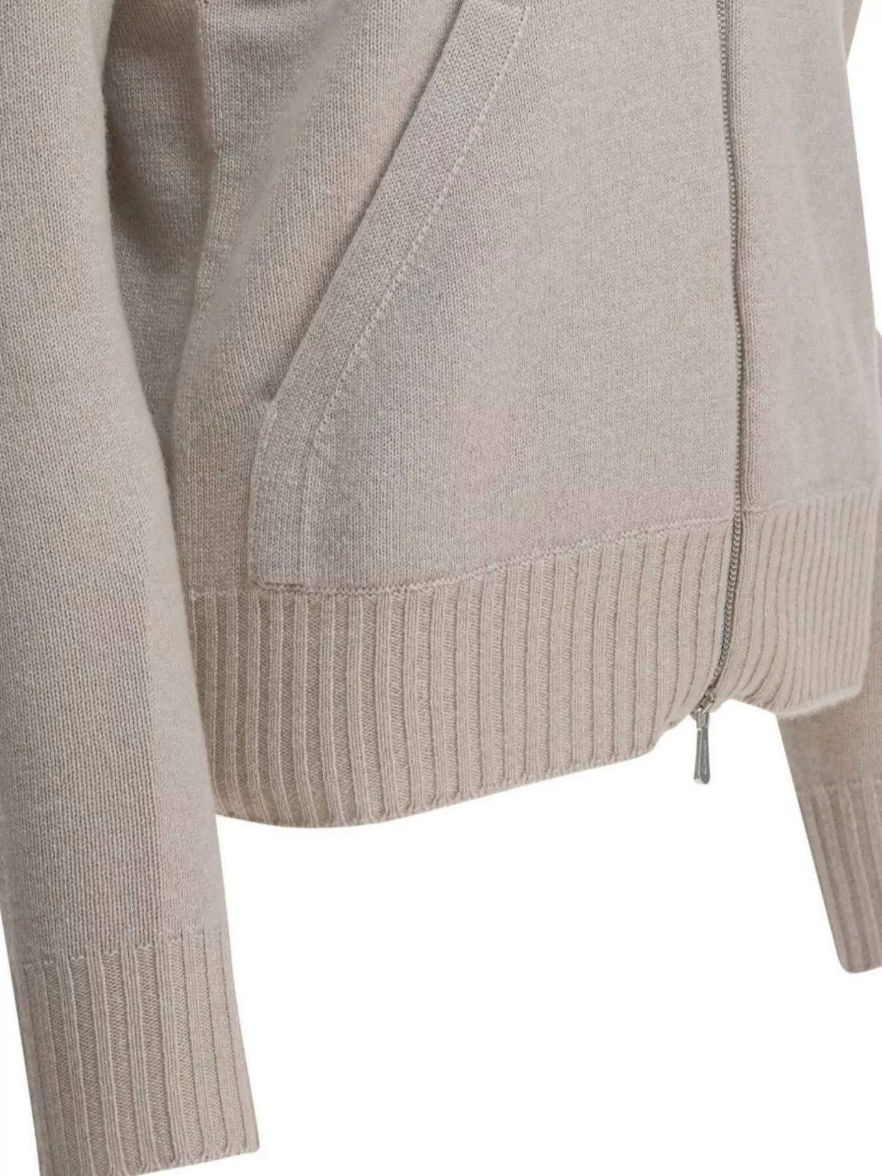 Drumohr Hooded Knitwear With Front Pockets And Ribbing