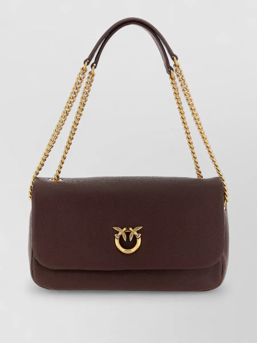 Pinko love bag click leather shoulder bag