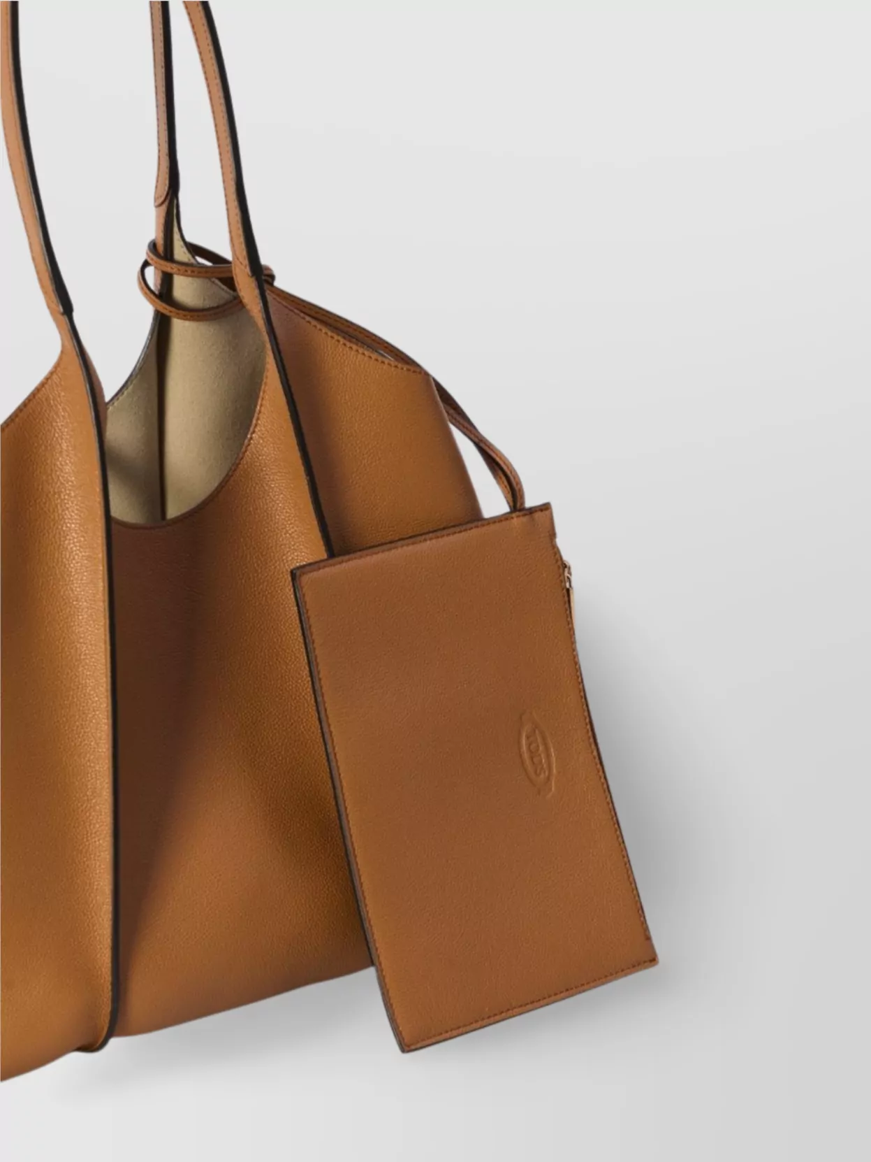 Tod's Small Grained Leather Shopping Bag