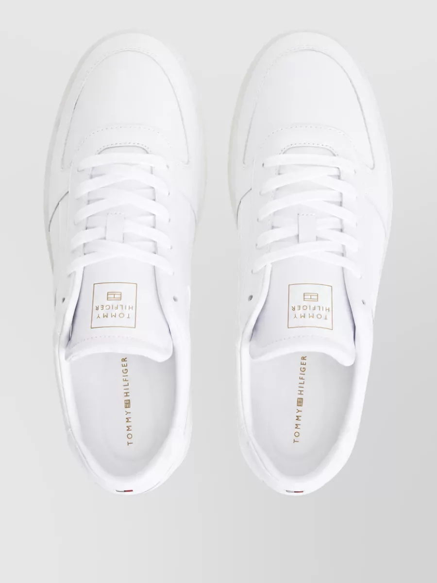 Tommy Hilfiger Leather Low-Top Lace-Up Sneakers