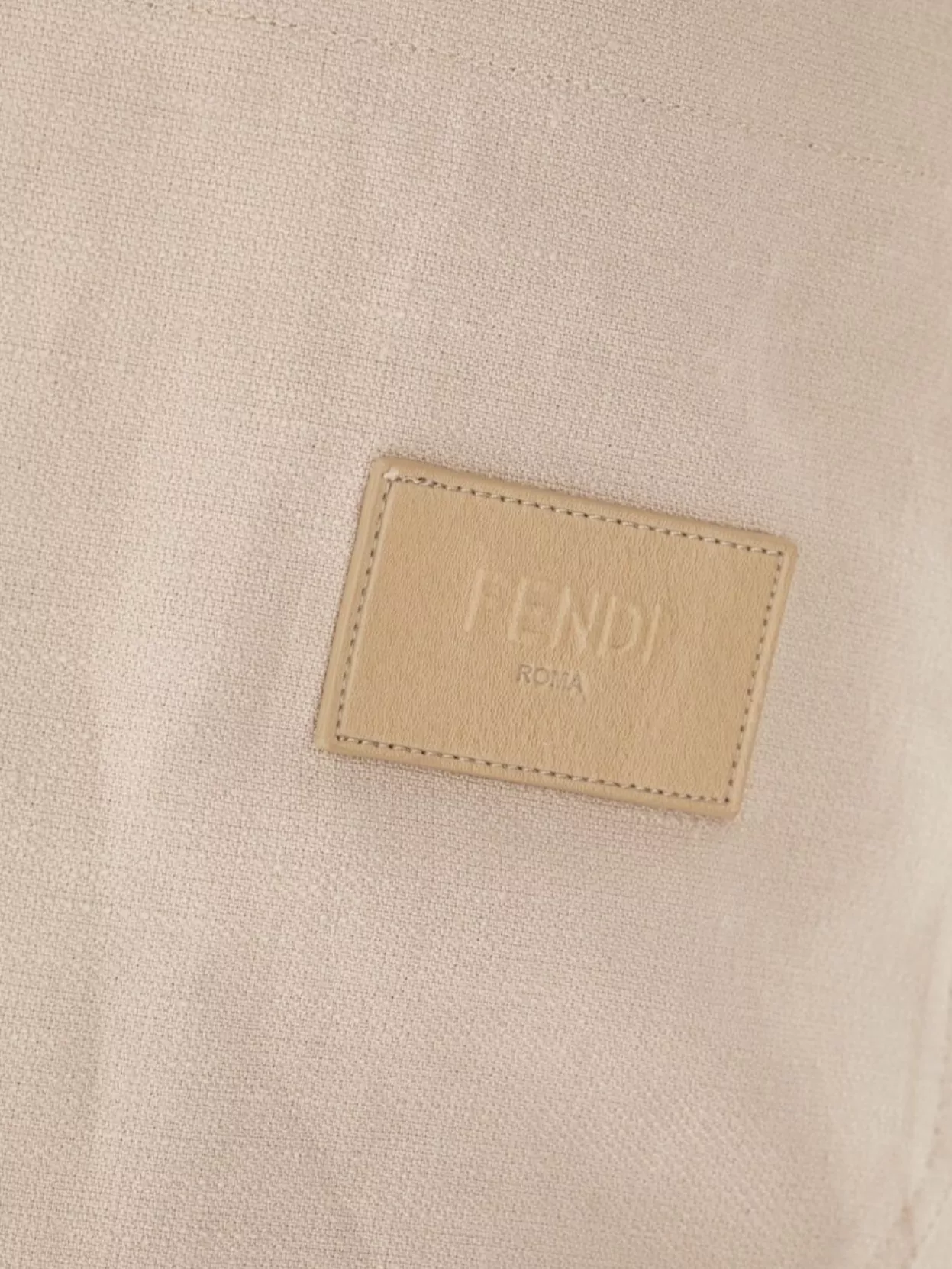 Fendi Bermuda Linen Short Front Pleats