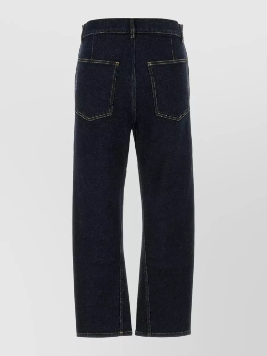 Moschino High-Rise Straight-Leg Denim Jeans