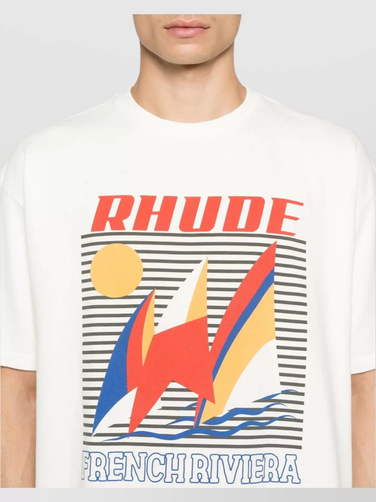 Rhude Graphic Print Crew Neck T-shirt