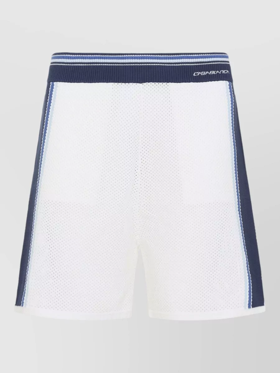 Casablanca mesh stripe deck shorts