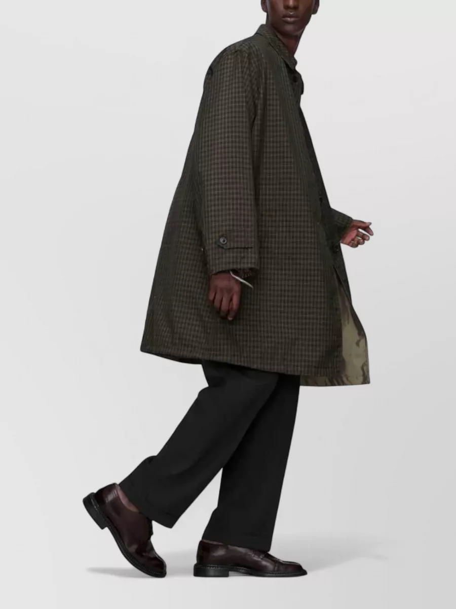Maison Margiela Checked Trench Coat