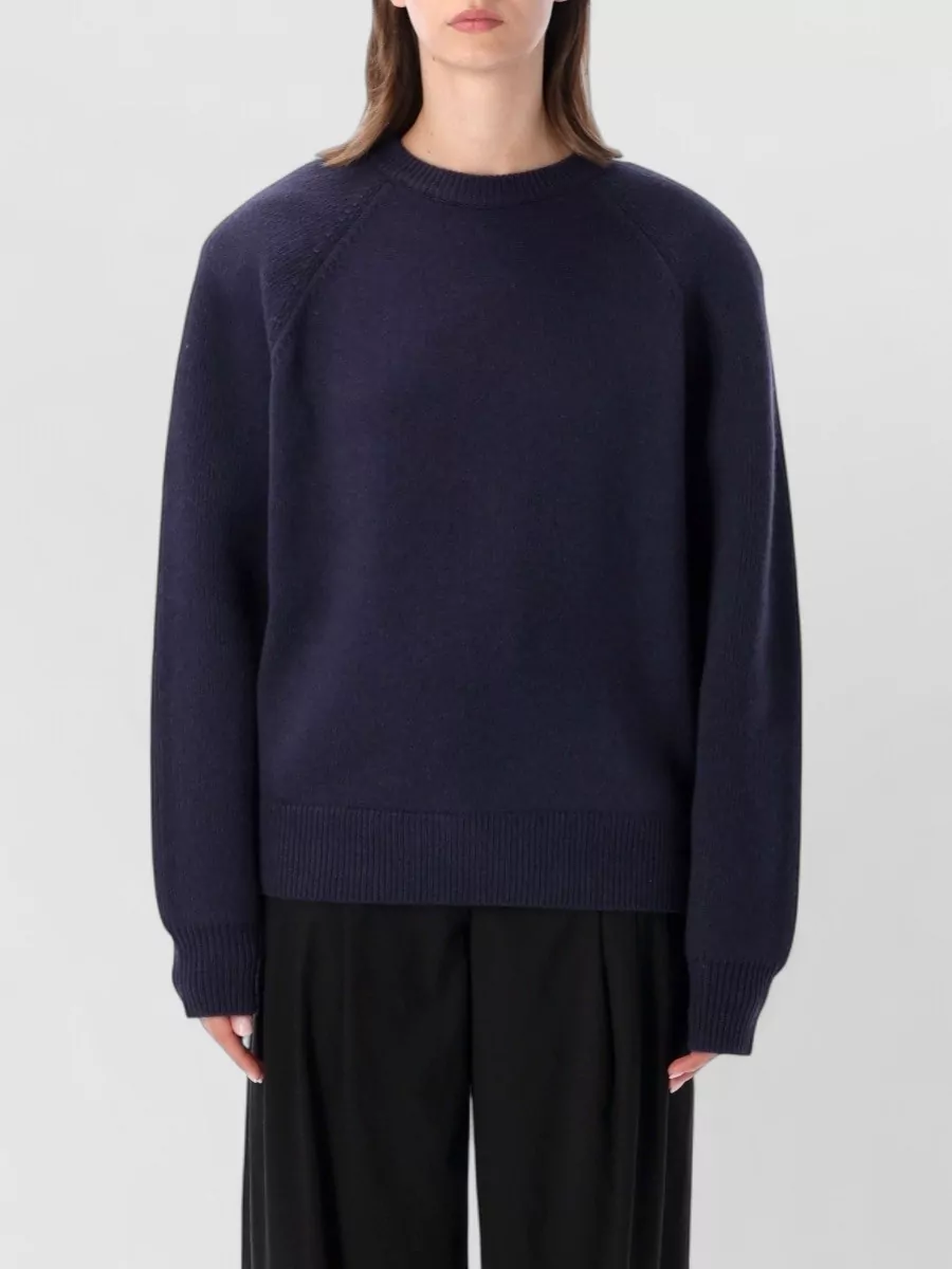 The Frankie Shop wool-blend ribbed padded-shoulder sweater