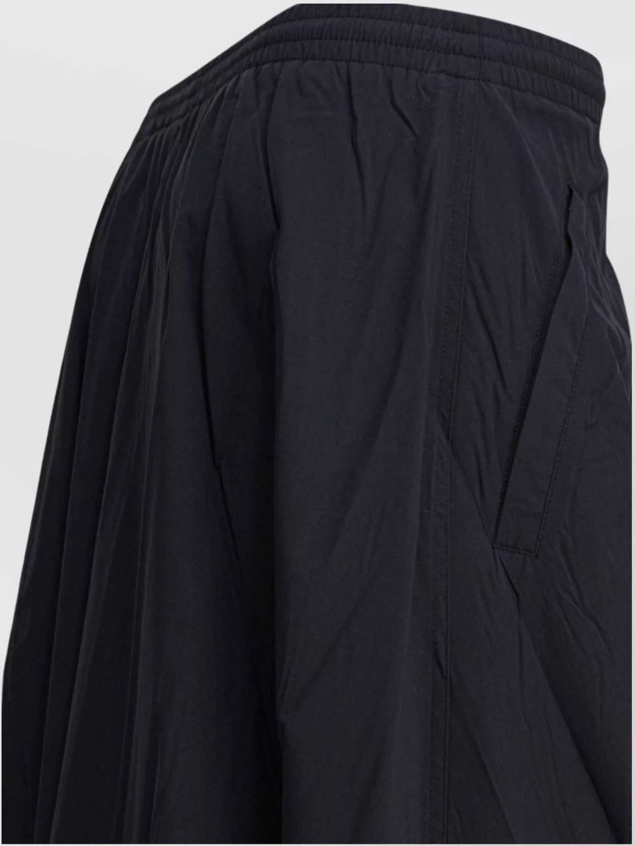 Balenciaga Elastic Waistband Midi Length Pleated Skirts