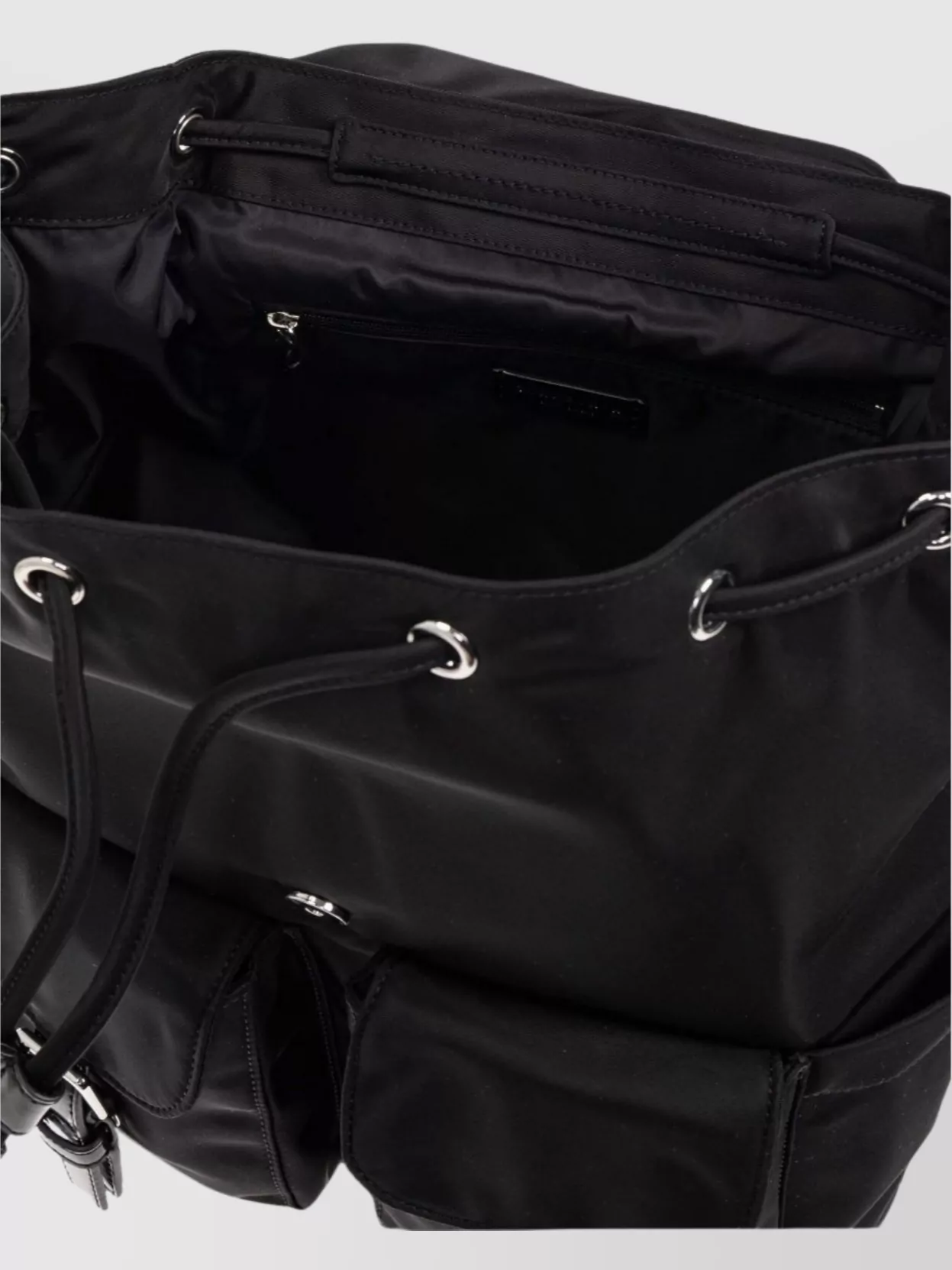 Tory Burch Functional Nylon Backpack With Multiple Pockets