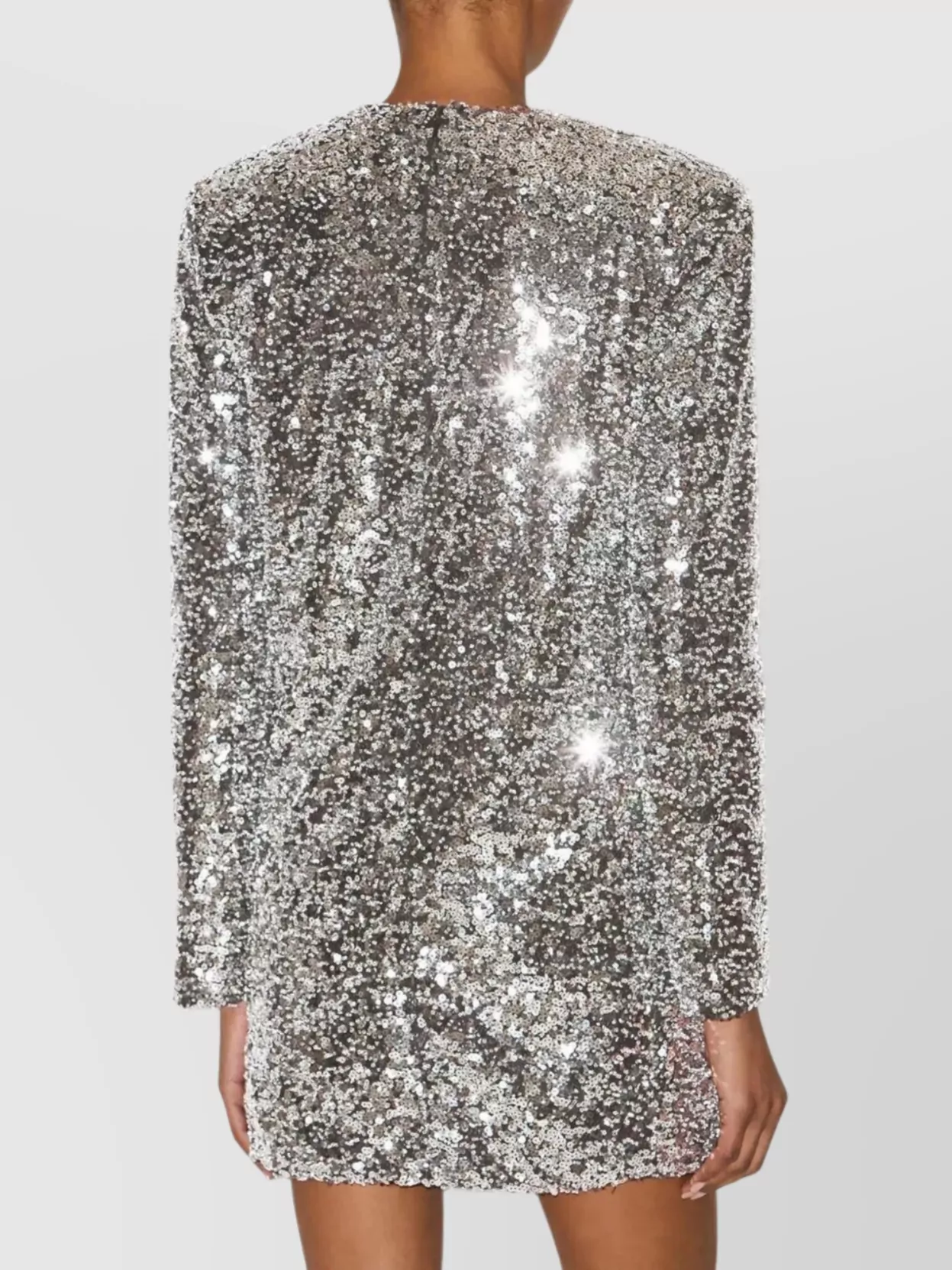 Isabel Marant Mini Dress With Sequin Embellishment And Crew Neck In Brown