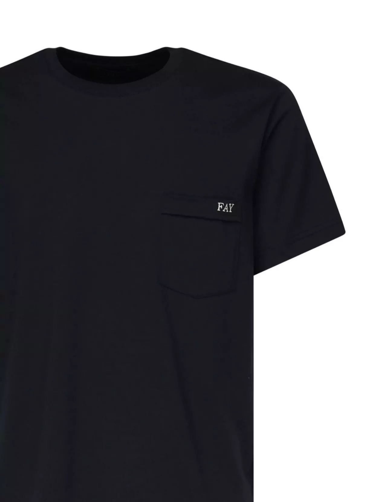 Fay Logo Embroidered Chest Pocket T-Shirt