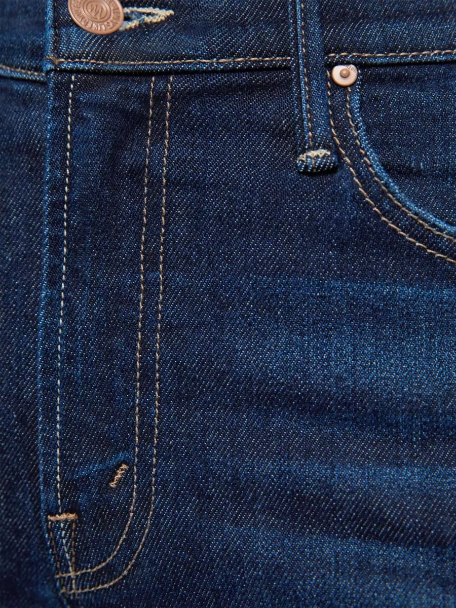 Mother Denim Mid-Rise Straight-Leg Jeans