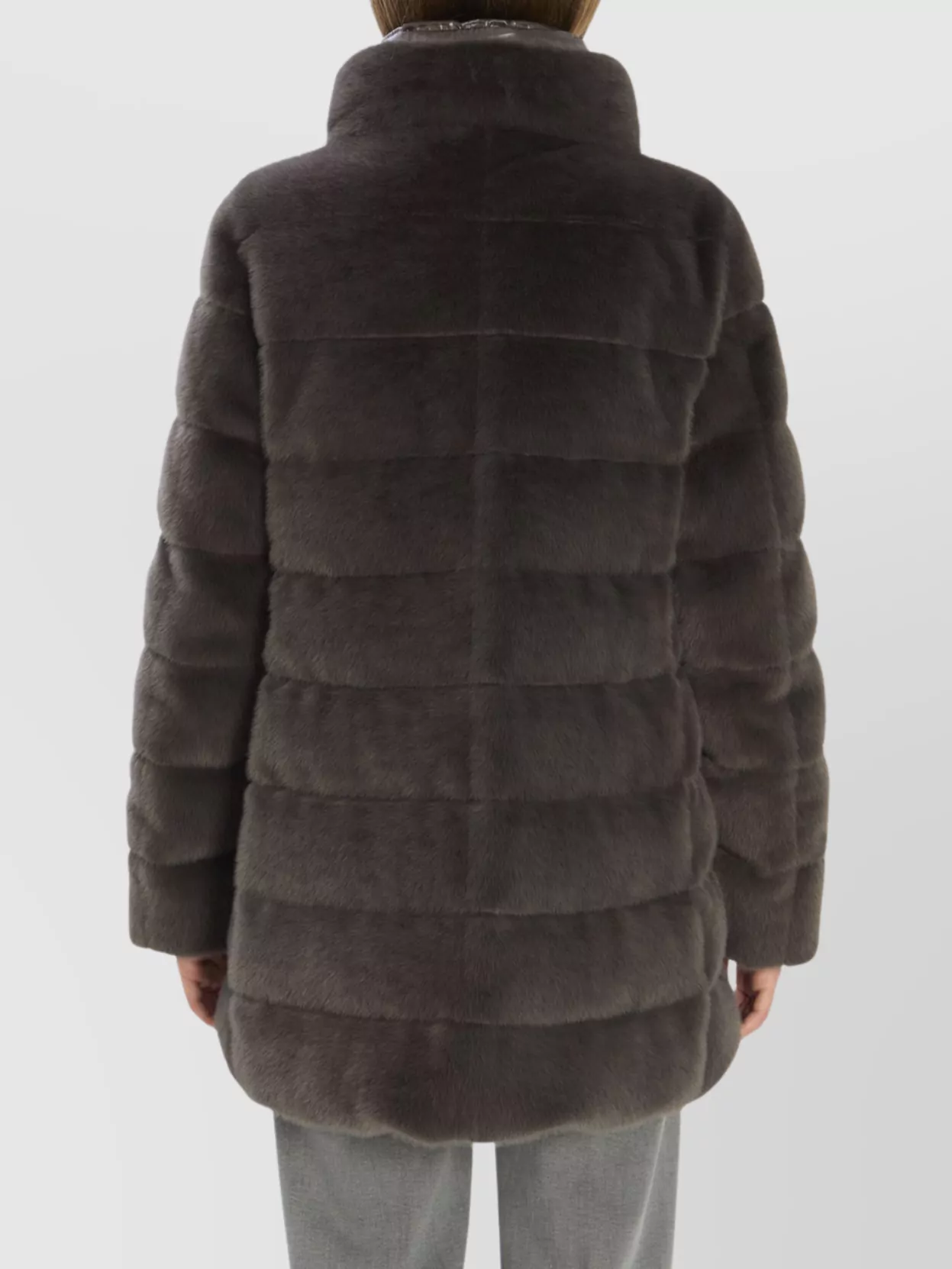 Herno Down Jacket With Faux Fur And Collar