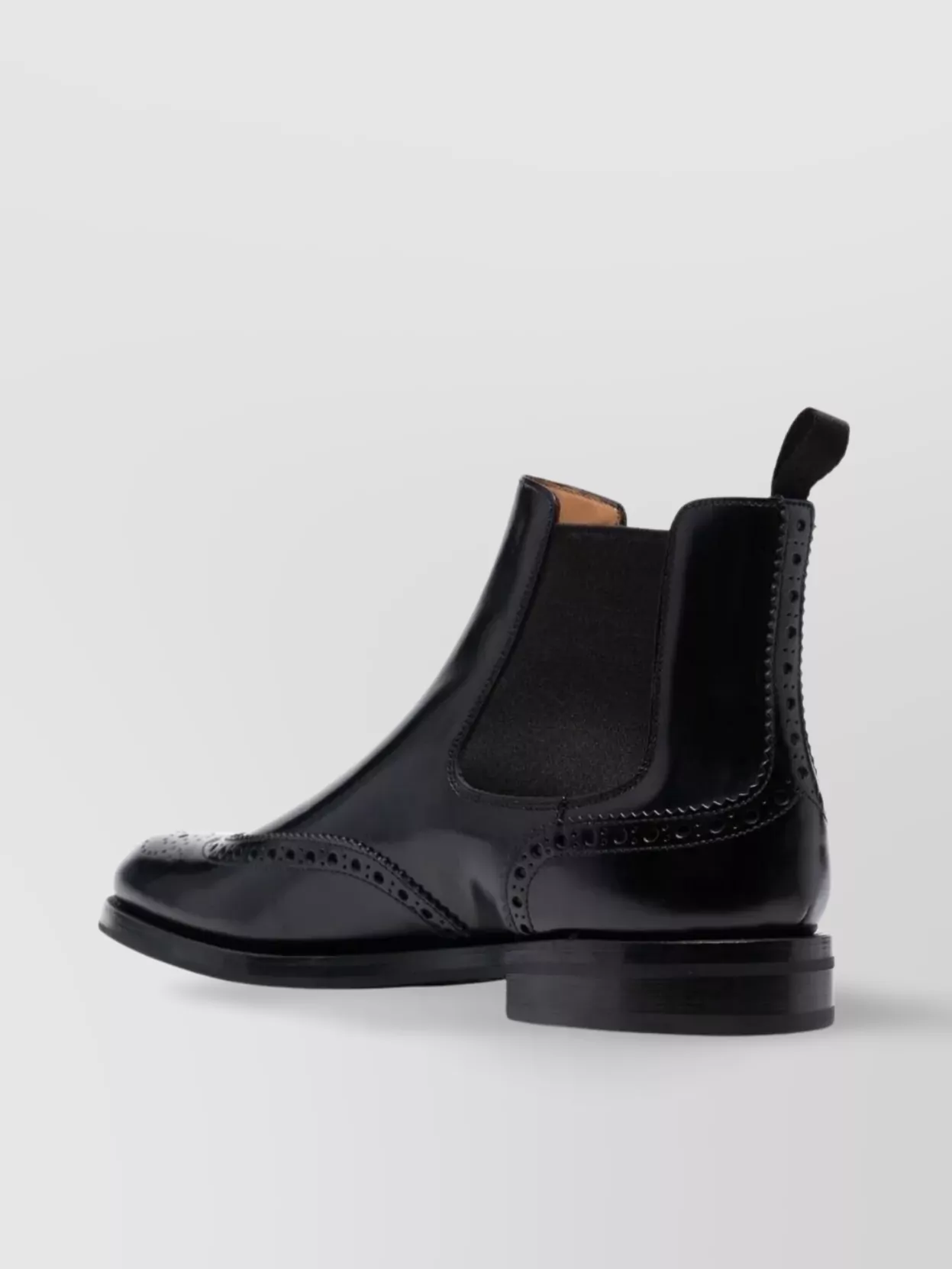 Church's Brogue-Detail Chelsea Boots Elastic Panels