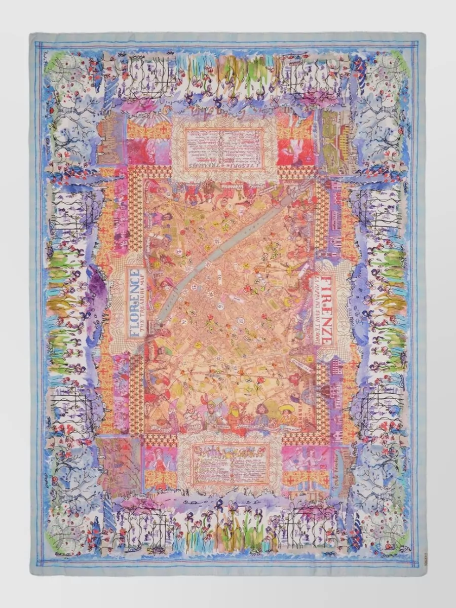 Faliero Sarti Silk Modal Printed Scarf