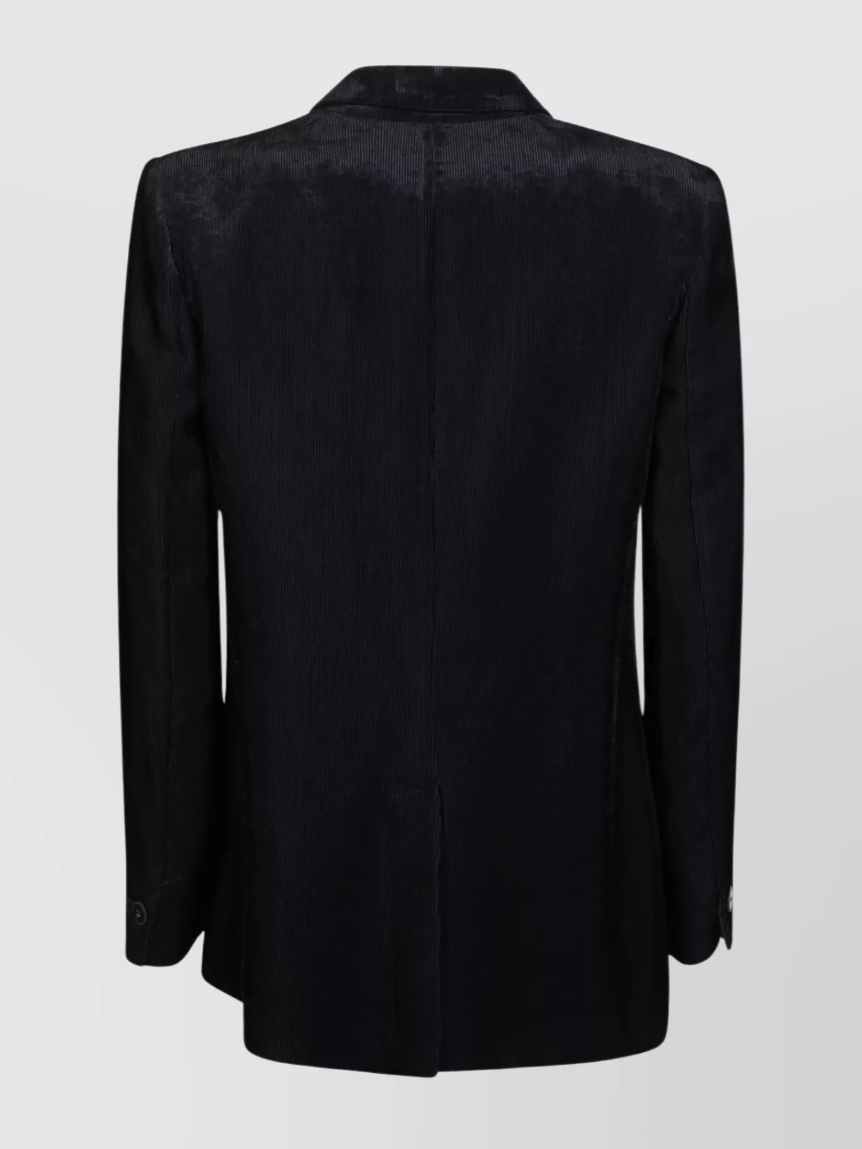 Forte Forte Velvet Blazer With Notched Lapel And Front Pockets In Black