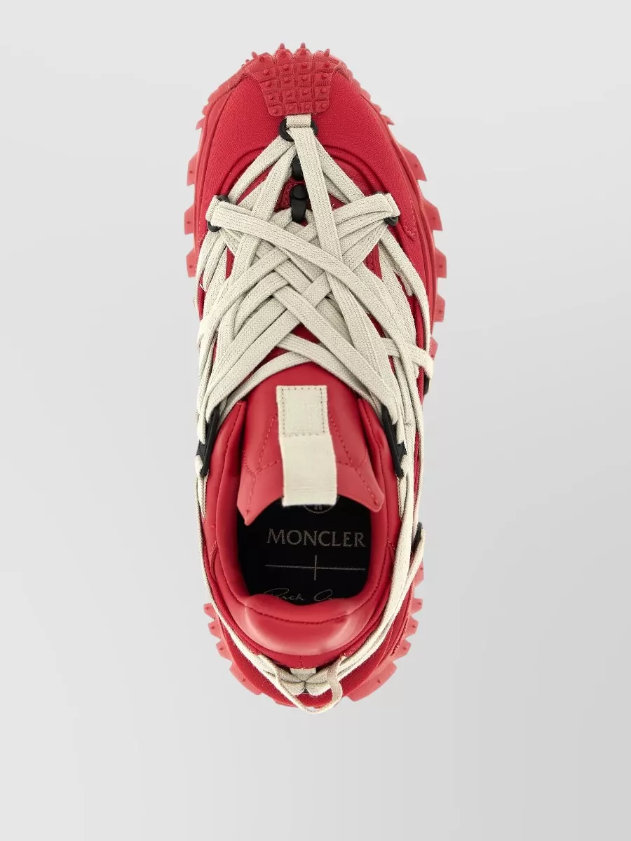 Rick Owens Moncler Trailgrip Megalace High Top Sneakers