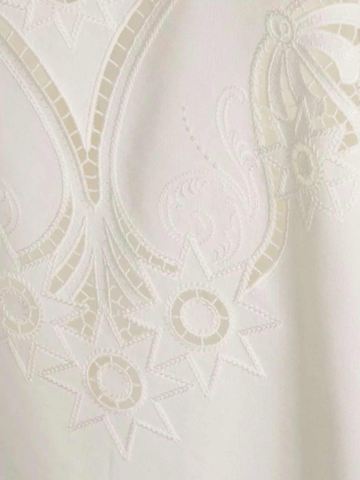 Chloé Embroidered A-Line Skirt Mid-Length Silhouette