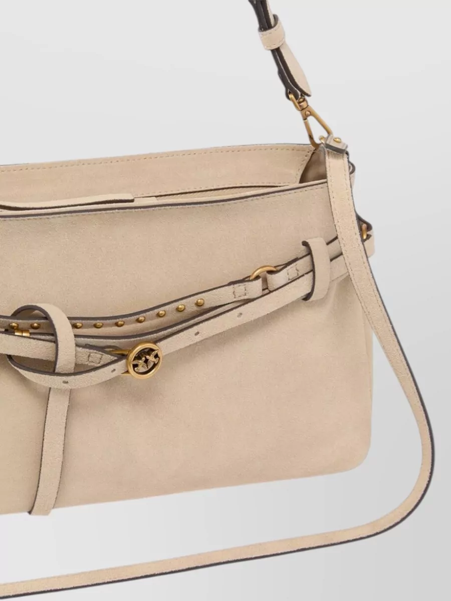 Pinko Belt Medium Leather Shoulder Bag
