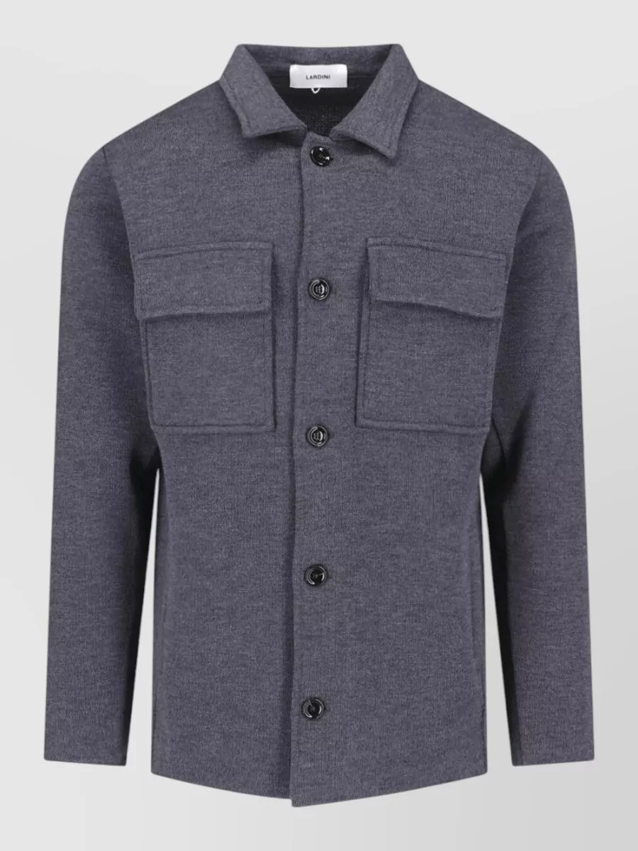 Lardini virgin wool shirt jacket