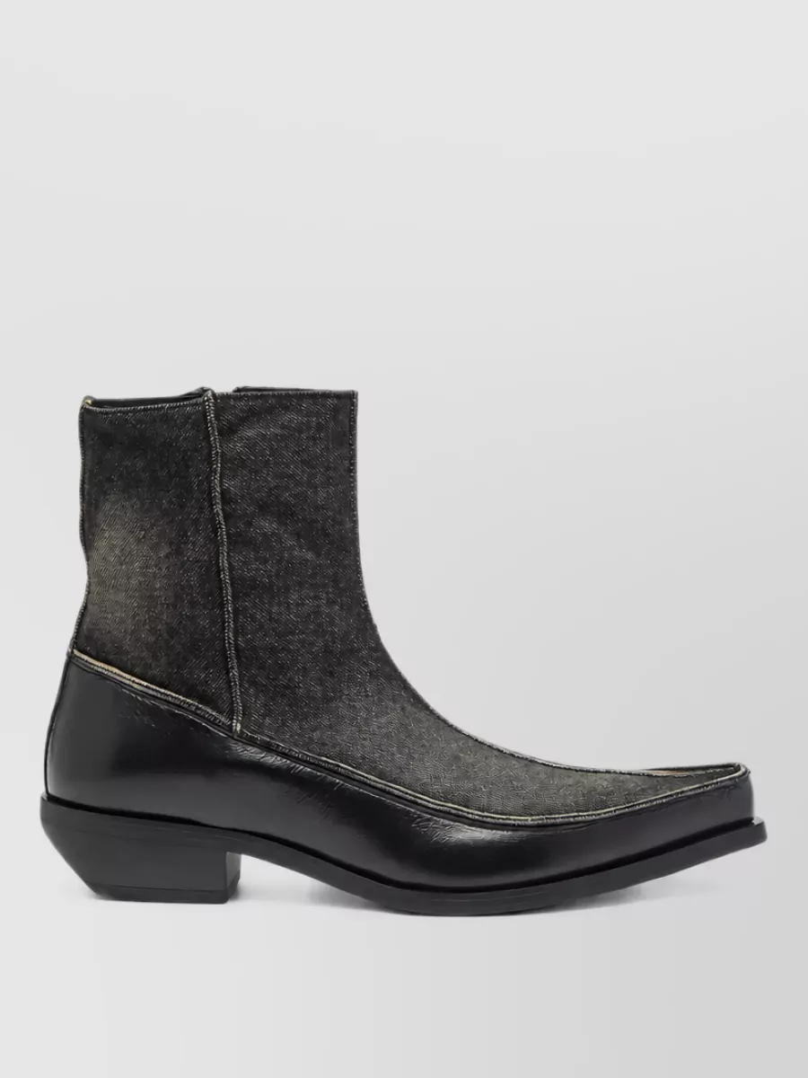 Diesel leather ankle boots