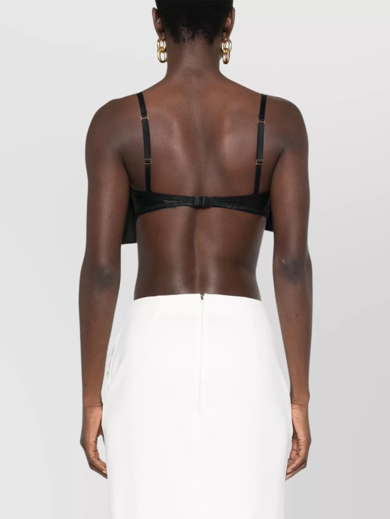 Elisabetta Franchi Bow Detail Strapless Top With Underwire Cup