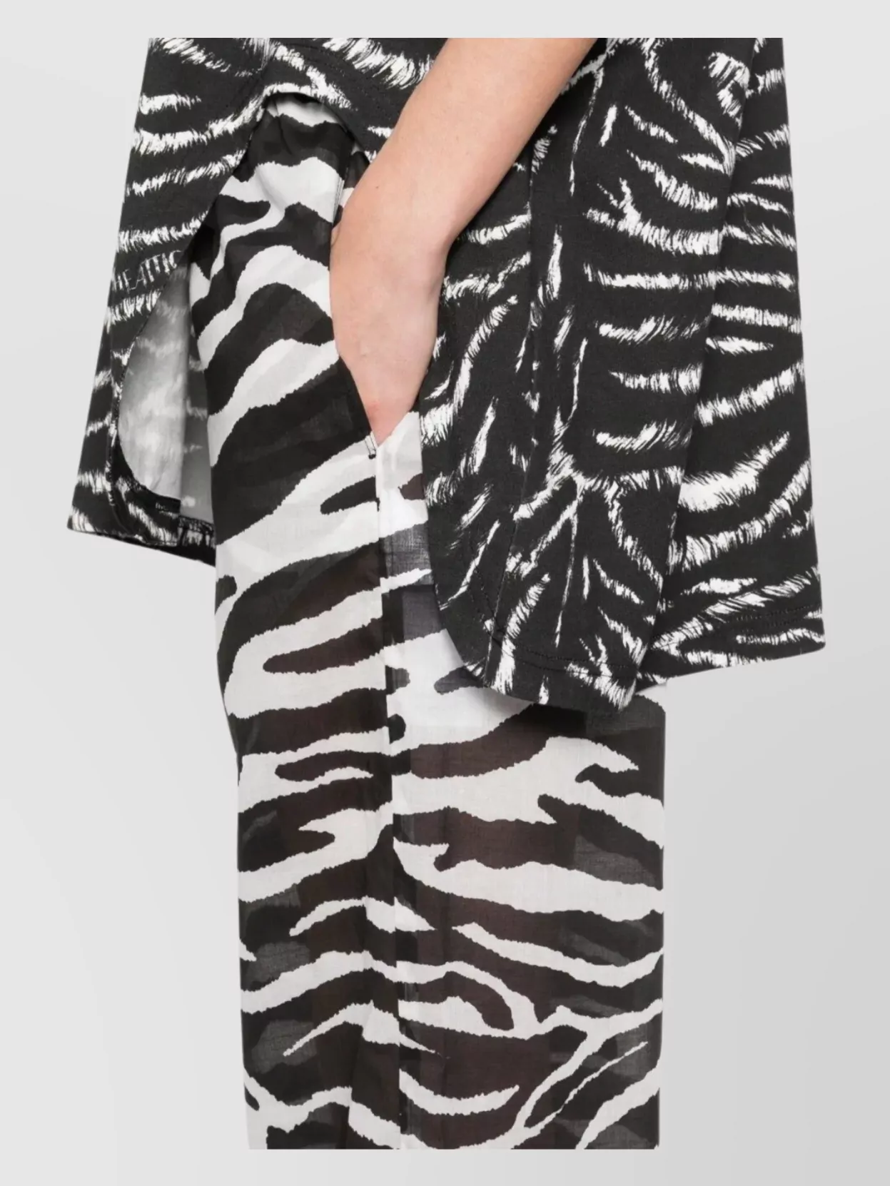 VIP【関税送料無料】希少 The Attico Zebra print long trousers The Attico Zebra print long trousers | The Fashion Square