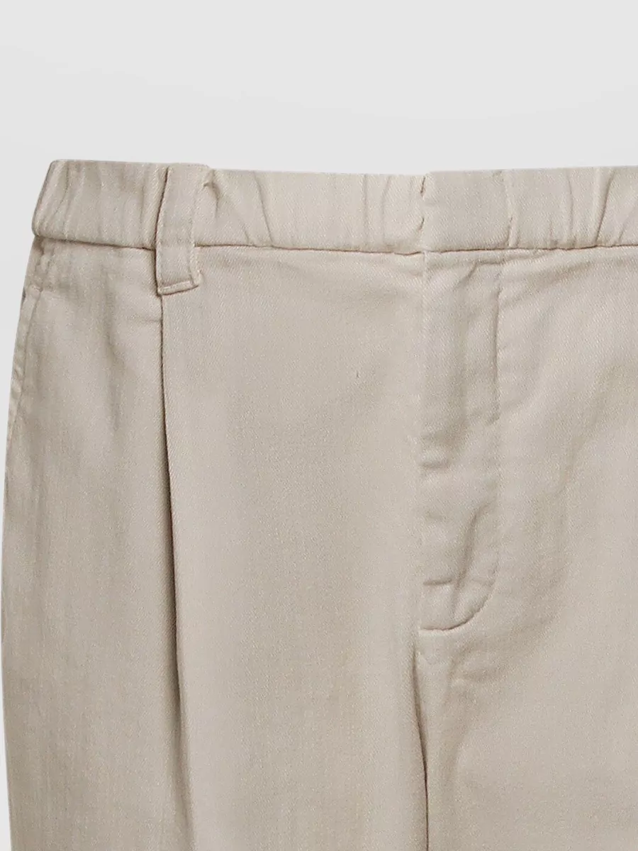 Brunello Cucinelli Relaxed Fit Trousers With Pleats And Pockets