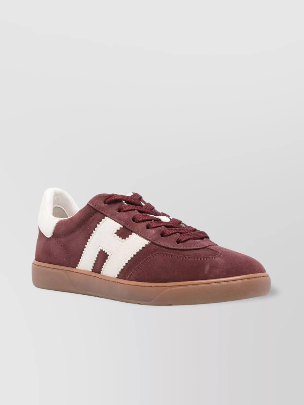 Hogan Stylish Leather Sneakers Suede Finish In Red