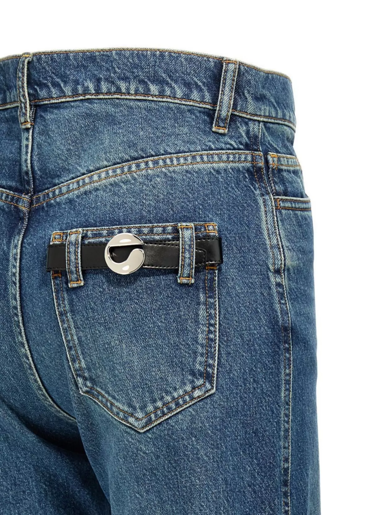 COPERNI DENIM TROUSERS WITH BELT LOOPS AND METAL HARDWARE