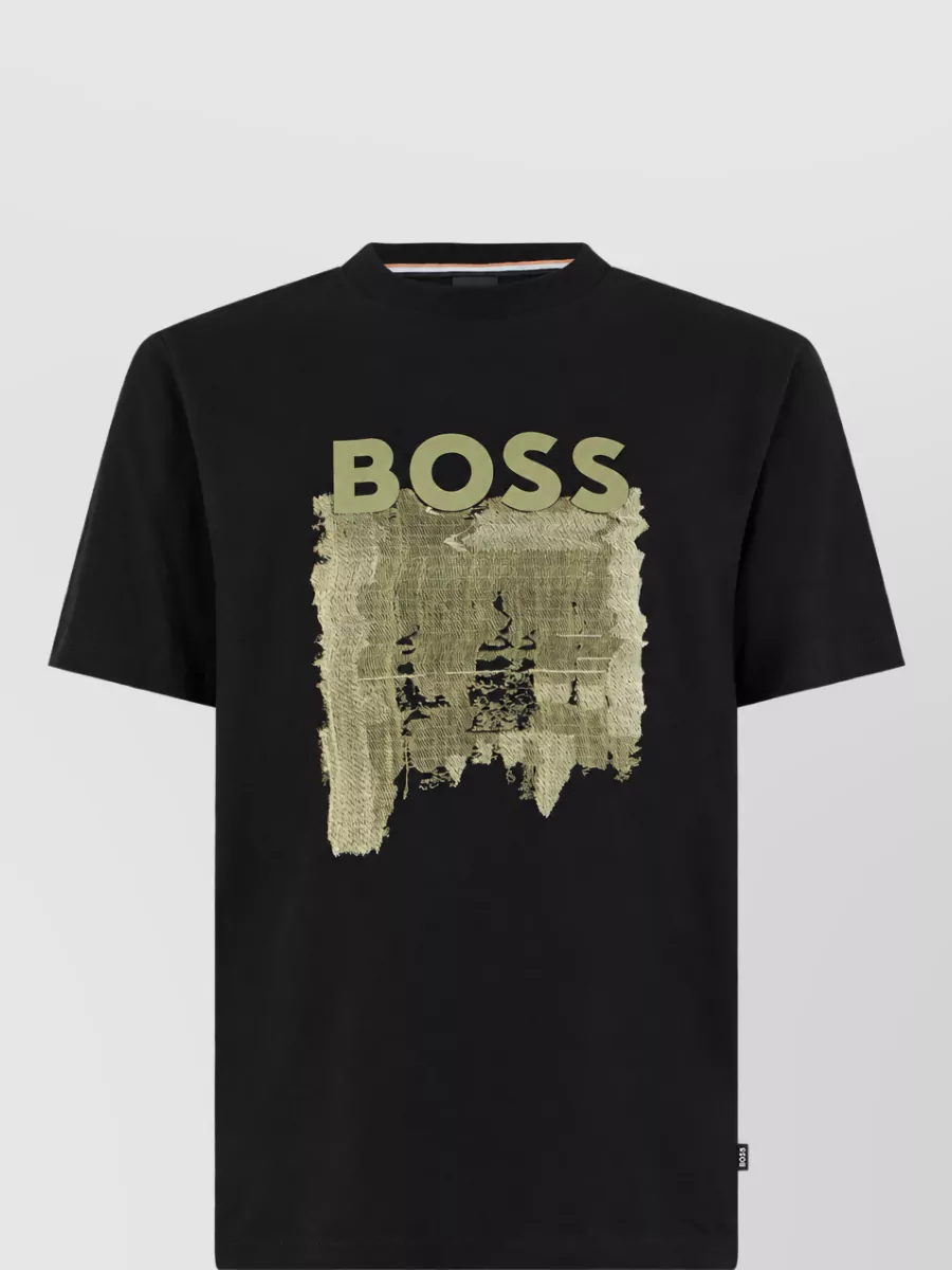 Boss cotton short-sleeve logo-print t-shirt